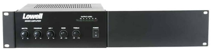 Lowell MA30-RK Rack-Mount 30W Mixer/Amplifier, 70V
