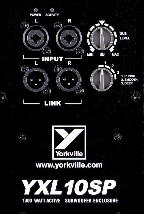 Yorkville YXL10SP 10" 1000W Subwoofer
