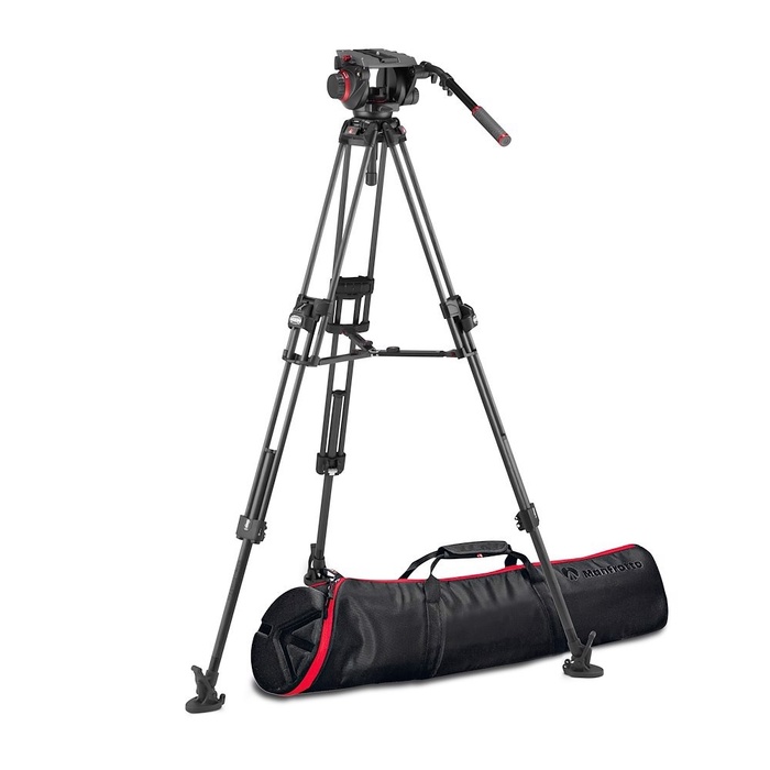 Manfrotto MVK509TWINFCUS 509 Video Head With 645 Fast Twin Carbon Tripod