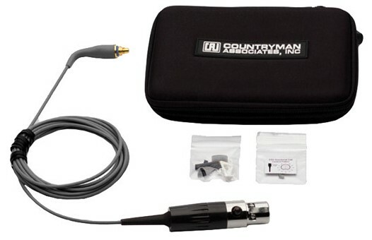 Countryman H6DW6B-AK H6 Directional Headset Mic With TA3F, Black