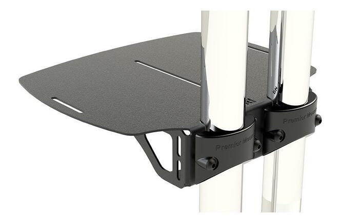 Premier Mounts 7170-1004-00 Pole Mounted Shelf For Dual Pole Carts And Stands