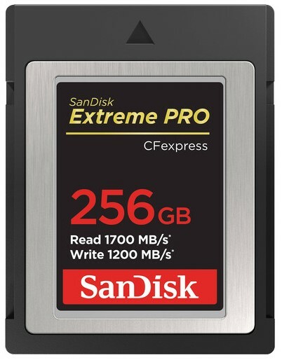 SanDisk 256GB Extreme PRO CFexpress Type B Memory Card For 4K Video