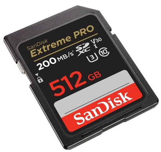 SanDisk 512GB Extreme PRO UHS-I SDXC Memory Card, 512GB