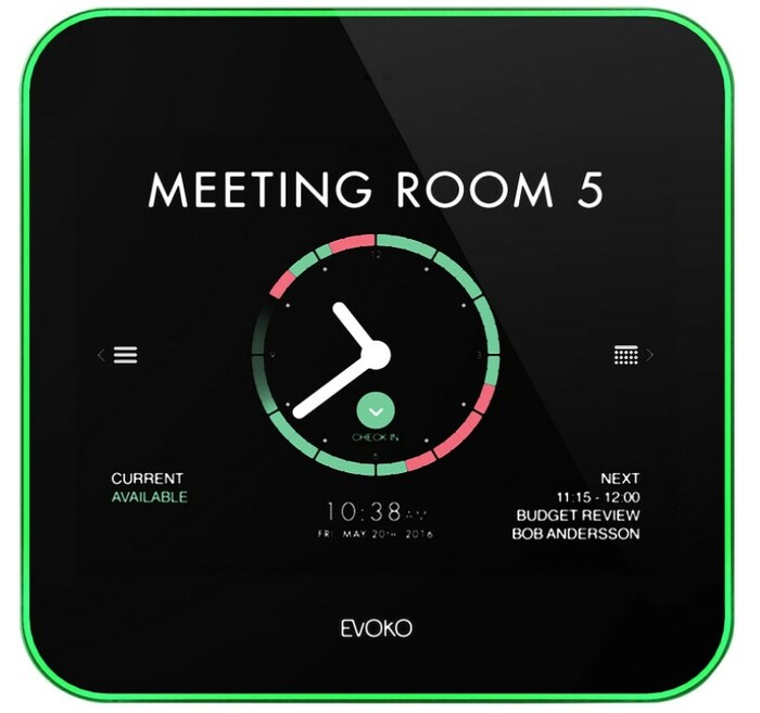 Biamp Evoko Liso Room Manager Self-hosted Room Booking Display With Mounting Kits For Standard And Glass Walls