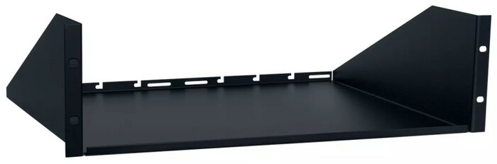 Lowell US-310 Rack Utility Shelf, 3U, 10", Black