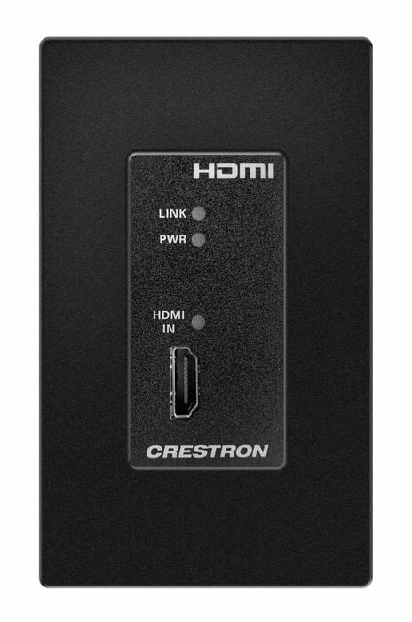 Crestron HD-TX-4KZ-101-1G-B DM Lite 4K60 4:4:4 Transmitter For HDMI® Signal Extension Over CATx Cable, Wall Plate, Black