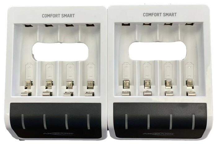 Ansmann Comfort Rack Drawer Rackmount Battery Charger For 22 X NiMH AA/AAA Batteries