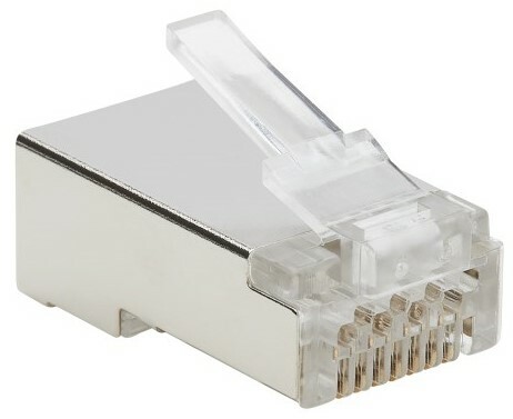 Tripp Lite N232-100-FTP Cat6 RJ45 Pass Thru Module, 100-Pack