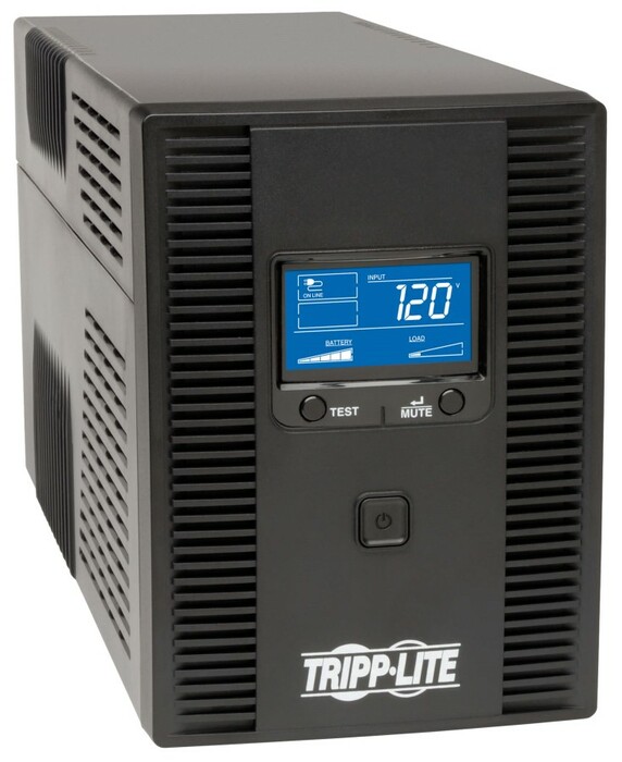 Tripp Lite SMART1500LCDT 1500VA 900W 120V Line-Interactive Sine Wave UPS, 8 Outlets, LCD, USB, Tower