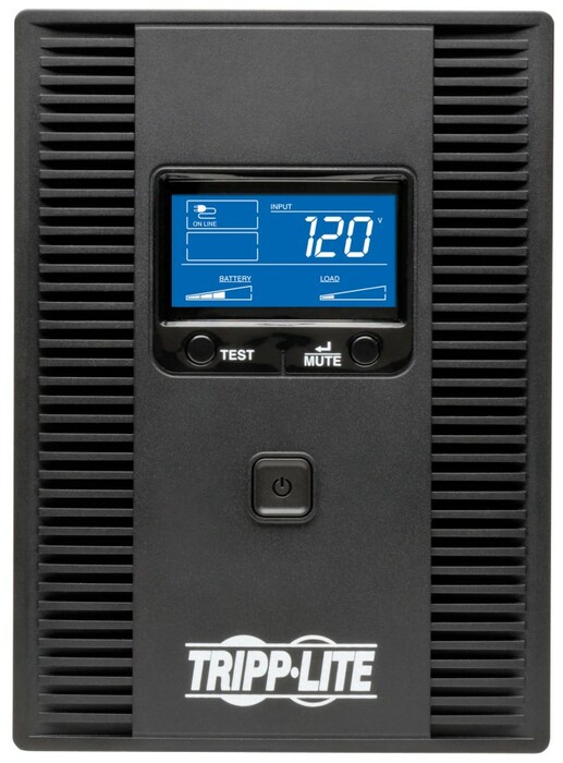 Tripp Lite SMART1500LCDT 1500VA 900W 120V Line-Interactive Sine Wave UPS, 8 Outlets, LCD, USB, Tower