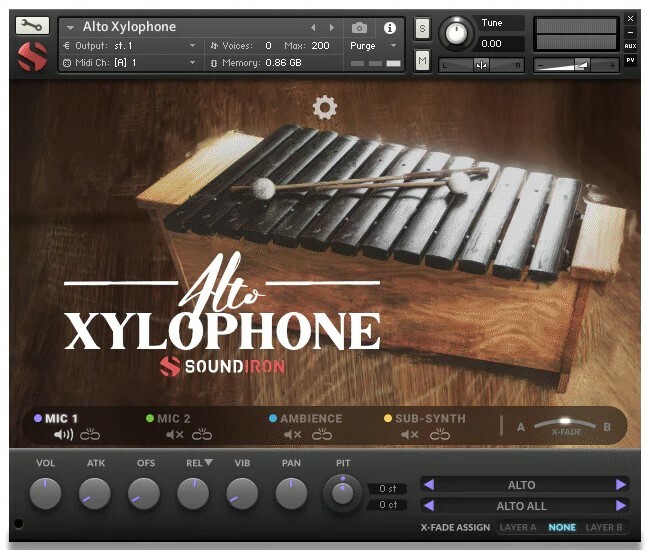 Soundiron Alto Xylophone Tuned Percussion Instrument [Virtual]