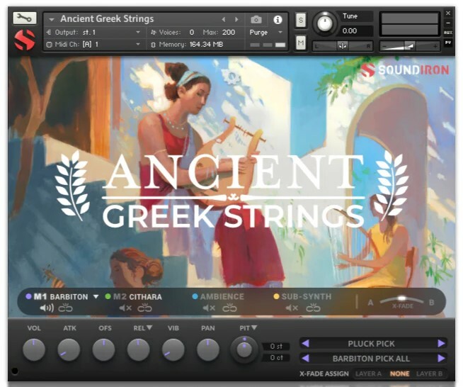 Soundiron Ancient Greek Strings Unique Plucked Musical Artifacts For Kontakt [Virtual]