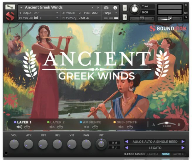 Soundiron Ancient Greek Winds Unique Woodwind Musical Artifacts For Kontakt [Virtual]