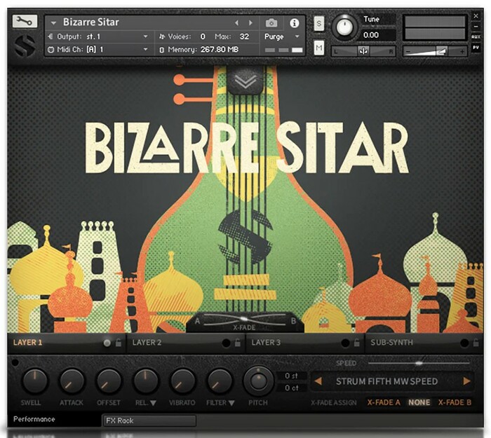 Soundiron Bizarre Sitar Indian String Library For Kontakt [Vitual]