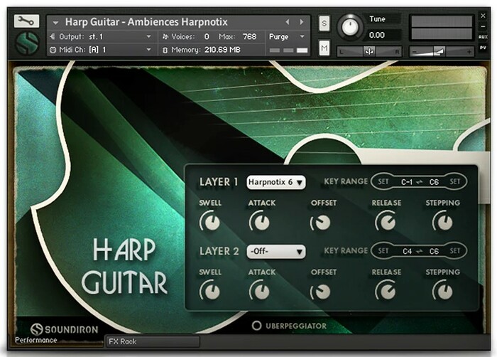 Soundiron Brad Hoyt's Harp Guitar Acoustic Harp Guitar For Kontakt [Virtual]