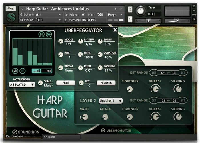 Soundiron Brad Hoyt's Harp Guitar Acoustic Harp Guitar For Kontakt [Virtual]