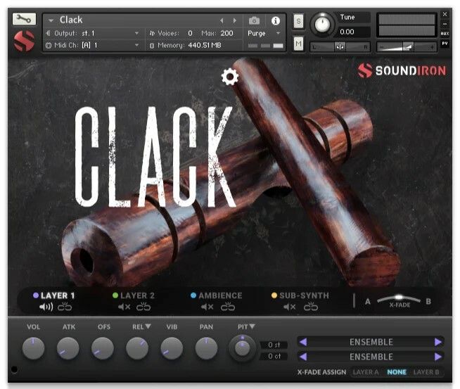 Soundiron Clack Wooden Hand Concert Percussion Library For Kontakt [Virtual]