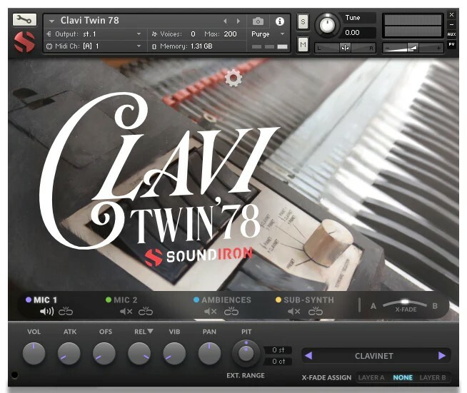 Soundiron Clavi Twin '78 Clavinet Pianet Duo Keys For Kontakt [Virtual]
