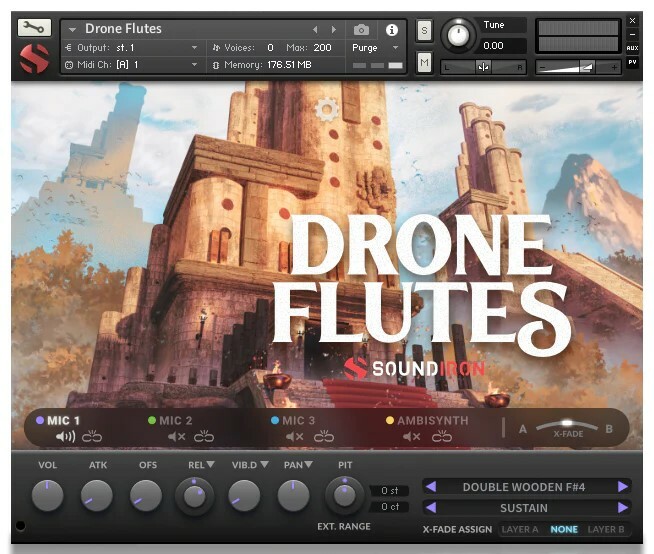 Soundiron Drone Flutes Indigenous Drone Flute For Kontakt [Virtual]