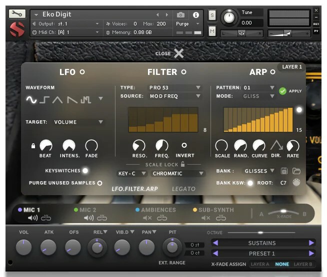 Soundiron Eko Digit 1970s Italian Organ Synthesizer For Kontakt [Virtual]