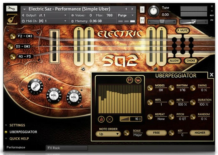 Soundiron Electric Saz Turkish Electro-Acoustic Strings For Kontakt [Virtual]