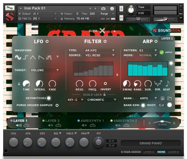 Soundiron Iron Pack 1 - Grand Piano Piano And Synth FX Library For Kontakt And SFZ [Virtual]