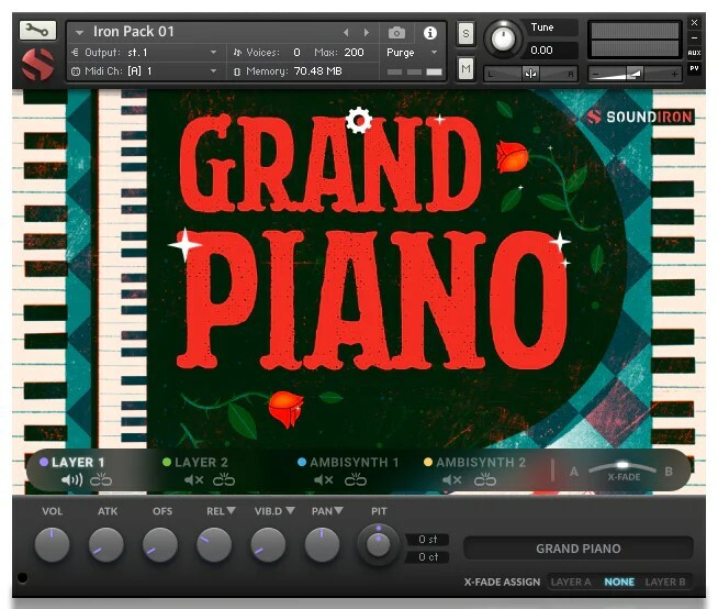 Soundiron Iron Pack 1 - Grand Piano Piano And Synth FX Library For Kontakt And SFZ [Virtual]