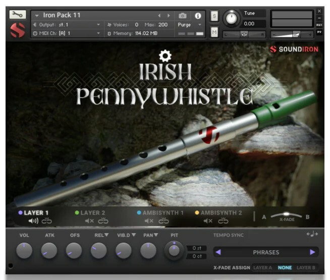 Soundiron Iron Pack 11 - Irish Penny Whistle Irish Tin Flute And Synth FX For Kontakt And SFZ [Virtual]
