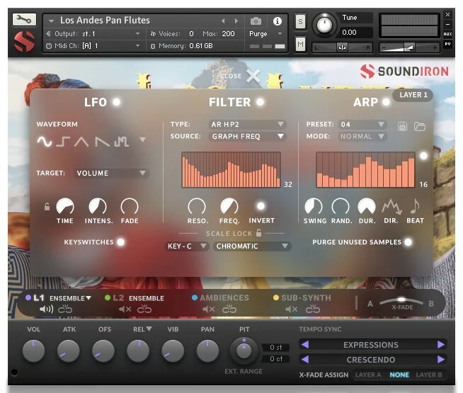 Soundiron Los Andes Pan Flutes Unique Solo Woodwind Instruments For Kontakt [Virtual]