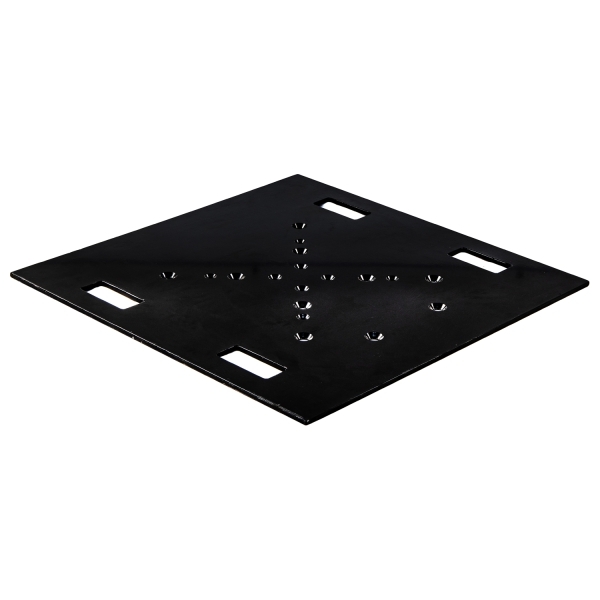 Show Solutions BP3030 Steel 9mm Flat Steel 30" X 30" 9mm Thick Base Plate With Flange Mounting Holes