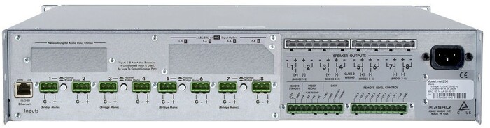 Ashly NE8250.70BC Network Amplifier With CobraNet And OPDAC4 Option Cards