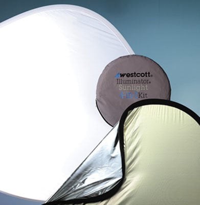 Westcott 1021-WESTCOTT Reflector Kit 4 In 1 30" Sunlight And Silver
