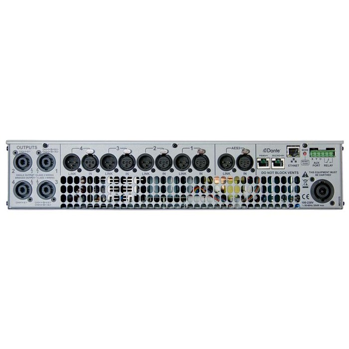 Linea Research 48M20-DANTE Dante 8-Channel Touring Amplifier, 20,000W RMS