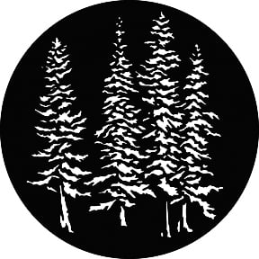 GAM G529 Steel Gobo, Evergreen Trees