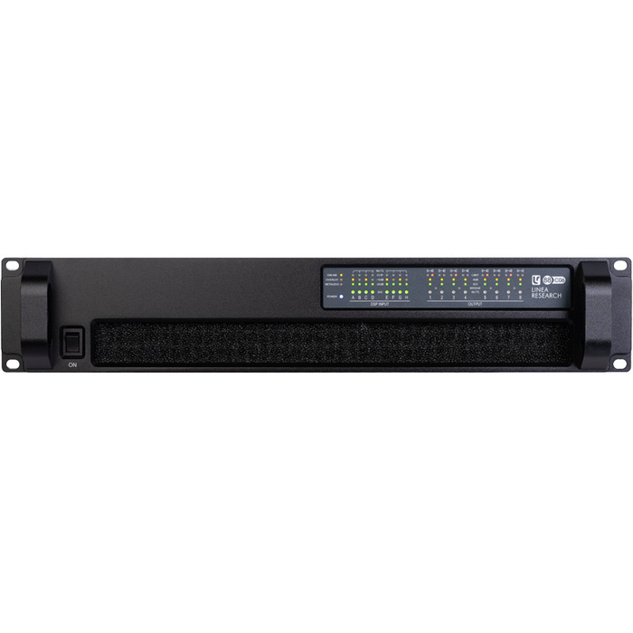 Linea Research 88C06-DANTE Dante 8-Channel Installation Amplifier, 6,000W RMS