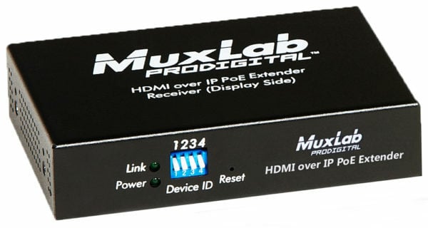 MuxLab 500754-RX Video Wall HDMI Over IP PoE Receiver