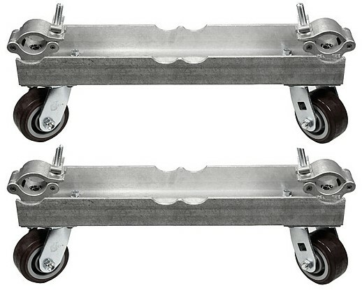 The Light Source MTD11.4375/2-ML-OS Mega-Truss Dolly For Two 11.4" Global Truss, Silver