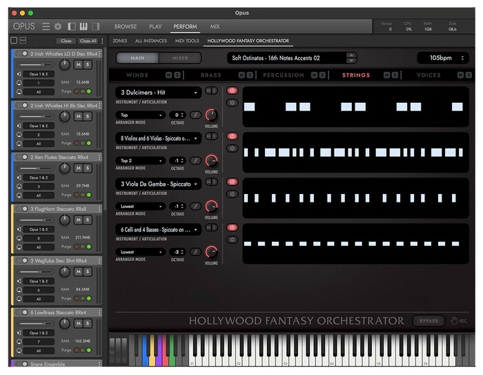 EastWest HOLLYWOOD FANTASY ORCHESTRATOR 5 Parts Of Hollywood Fantasy Orchestra Series [Virtual]