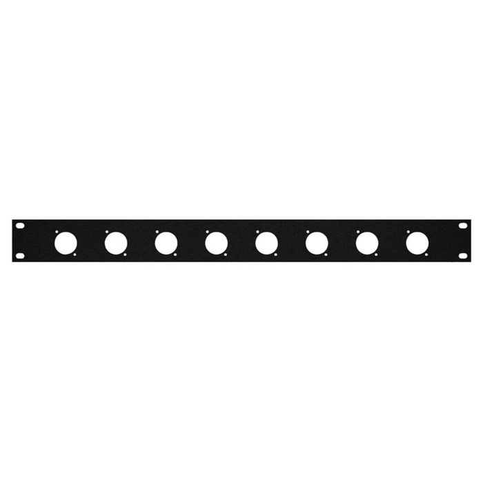 Elite Core RP1U-8D Elite Core Standard D-Series Punched Rack Panel 1RU, 8 D