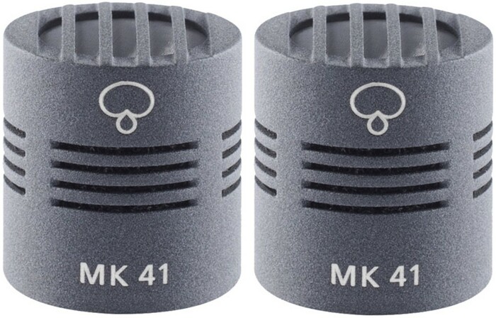 Schoeps MK 41 Matched Pair Supercardioid Matched Microphone Capsule Pair, Matte Gray