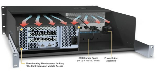 Sonnet xMac Studio I Pro 3U Rackmount Enclosure, Echo I Module