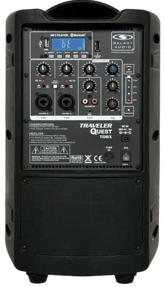 Galaxy Audio TQ8X GTU-HHP5AB 8" PA System With 2x Wireless Microphones