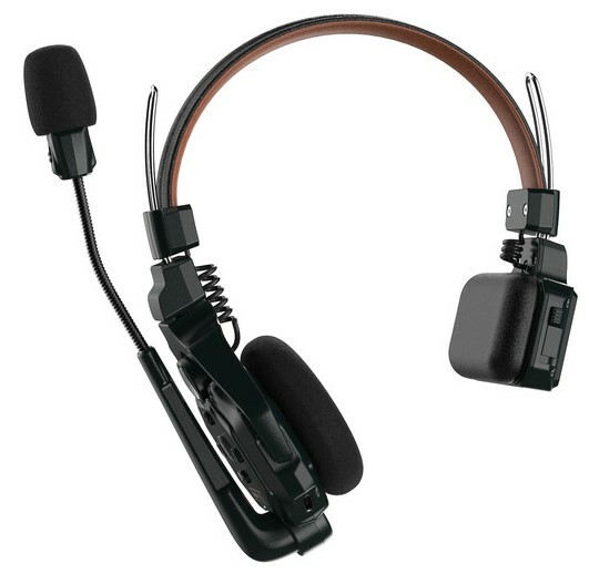 Hollyland Solidcom C1 Pro Wireless Stereo Master Headset Full-Duplex Dual-Mic ENC Single-Ear Headset Intercom, Link Up To 7 Solidcom C1 Pro Remotes, 1.9 GHz DECT Band