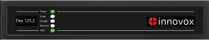 Innovox Audio FLEX-125.2 2x125W LoZ Amplifier, Full Matrix Input, 1x250W HIZ Out