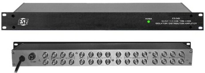 ESE ES-243 Quad 1x6 IRIG Distribution Amplifier