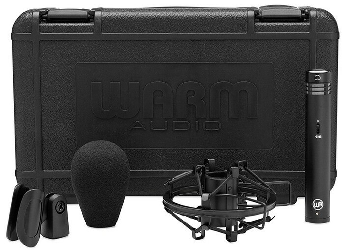 Warm Audio WA-84-C-B Small-Diaphragm Condenser Microphone, Black, Single