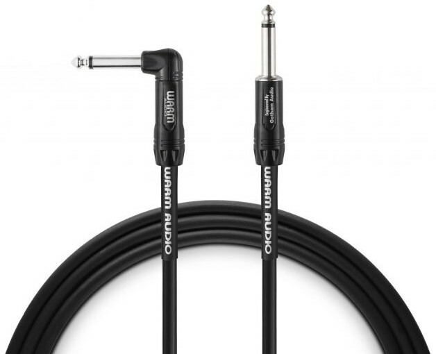 Warm Audio Pro-TS-2RT-1' Pro Series Both Ends Right-Angle Instrument Cable, 1'