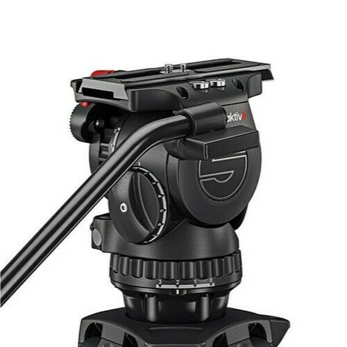 Sachtler aktiv6 flowtech75 MS Tripod System Head [Restock Item] Sideload Fluid Head With SpeedLevel And 3-Step Drag For Sachtler Tripods, 75mm