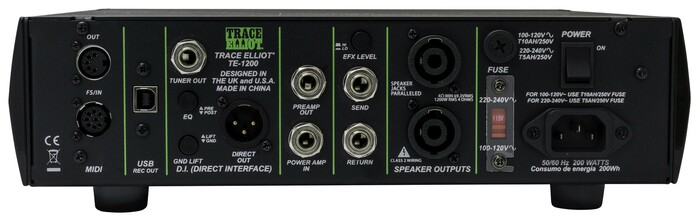 Trace Elliot TE-1200 1200W Bass Head Amp