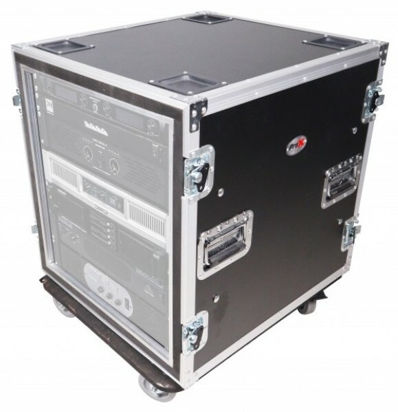 ProX T-12RSPW 12U Space Shockproof Amp Rack ATA Flight Case 20" Depth